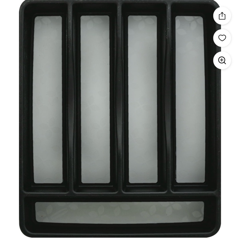 Rubbermaid Black Flatware Organizer